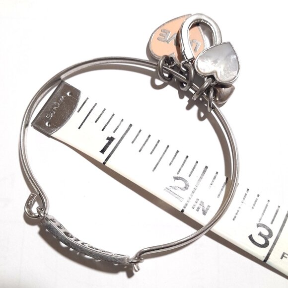 Juicy Couture Silver Color Metal Charm Bracelet - Picture 2 of 5